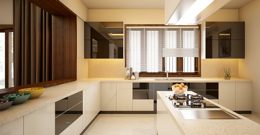 kitchen interior designs in kerala