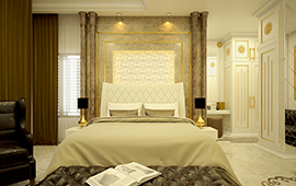 royal bedroom interior designs in kerala