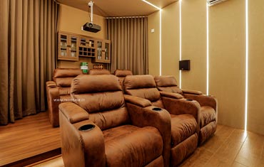 home theatre interior design ideas in kerala