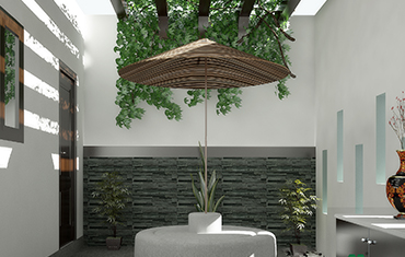 Indoor Courtyard Plants & Design - Best Home Interior Designers Ernakulam, Kerala